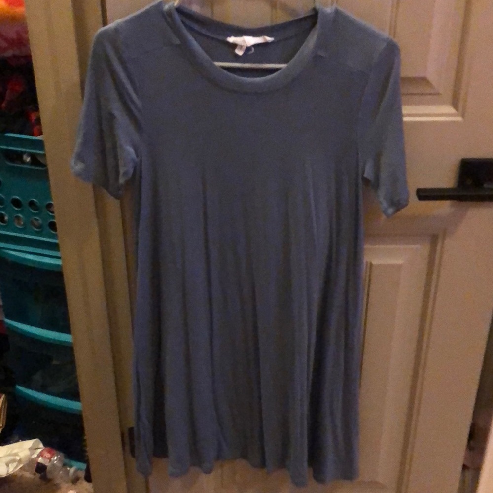 blue maxi dress